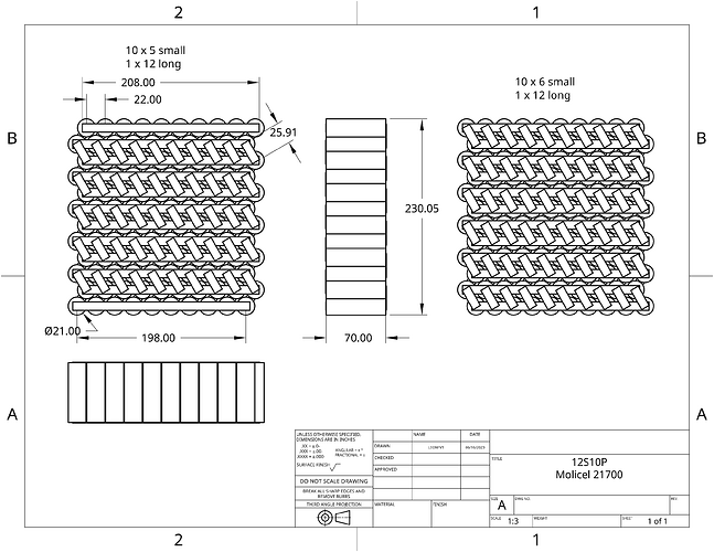 12S10P molicel 21700