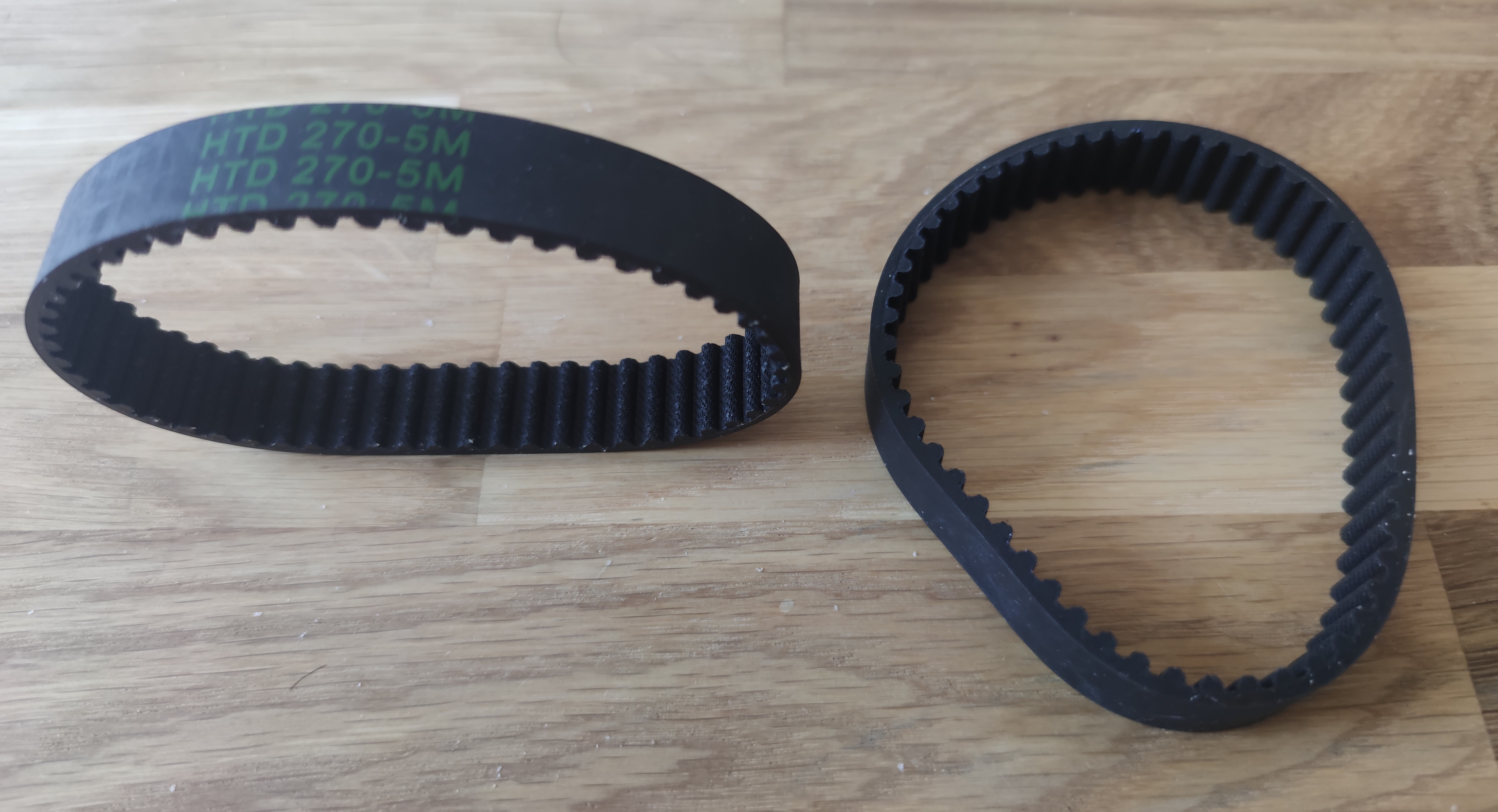 2 Pièces Courroie De Synchronisation HTD-5M 395mm - Caoutchouc Renforcé 15mm Largeur